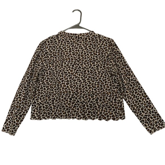 Old Navy Leopard Animal Print Long Sleeve Bolero Cardigan - Picture 3 of 9